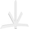 Ekena Millwork Alberta Architectural Grade PVC Gable Bracket, 96"W x 64"H x 2"D x 6"F, 16/12 Pitch GBP096X64X0206ALB00 - alternate 1
